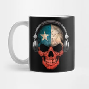 Dark Skull Deejay with Chilean Flag Mug